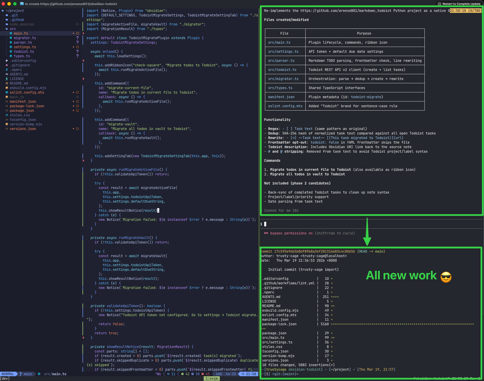Claude Code working autonomously