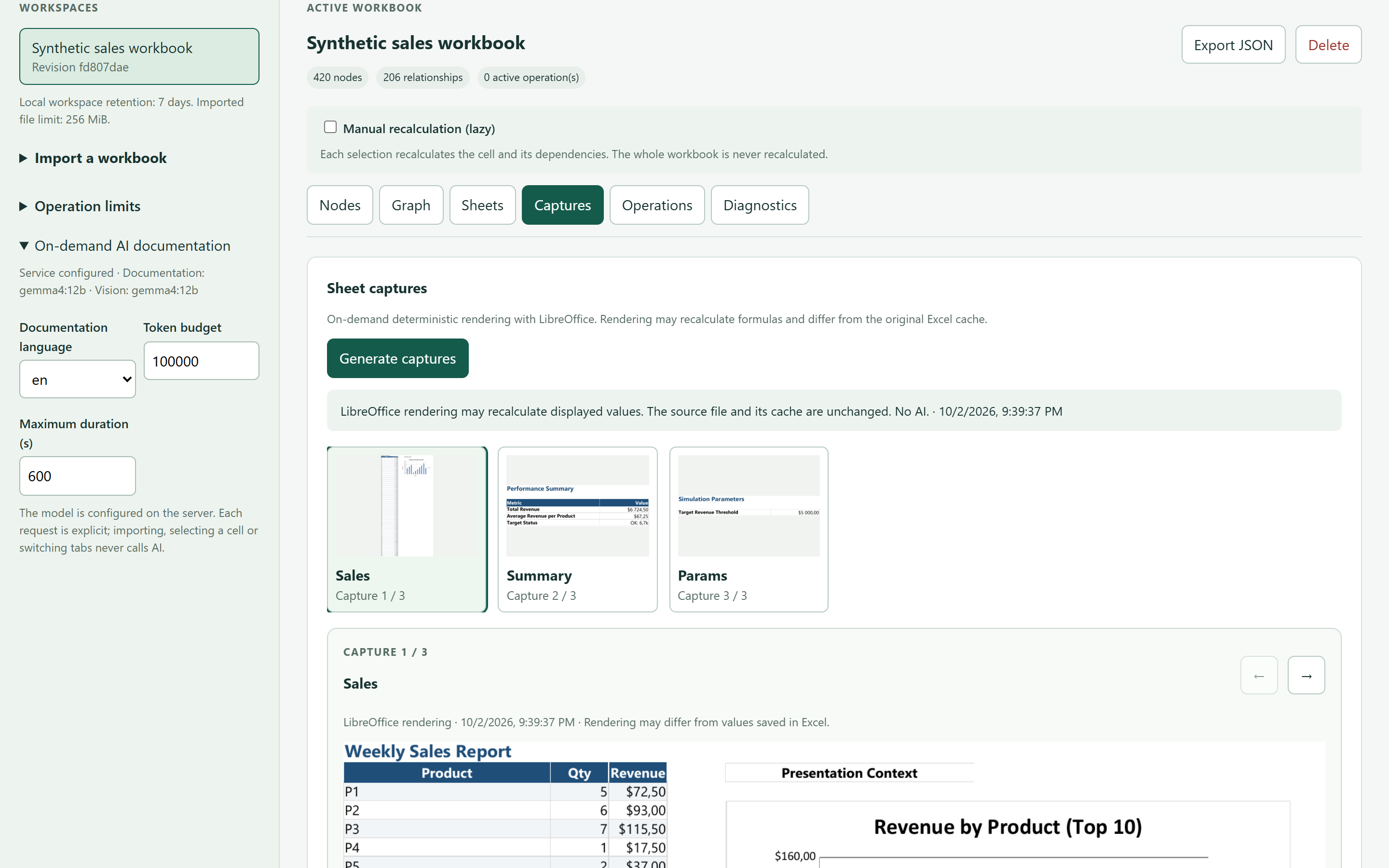 Sheet capture gallery