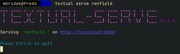CLI Screenshot