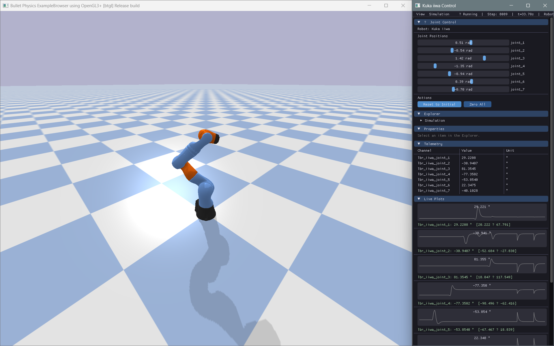 BulletLab example UI