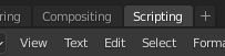 Scripting Panel