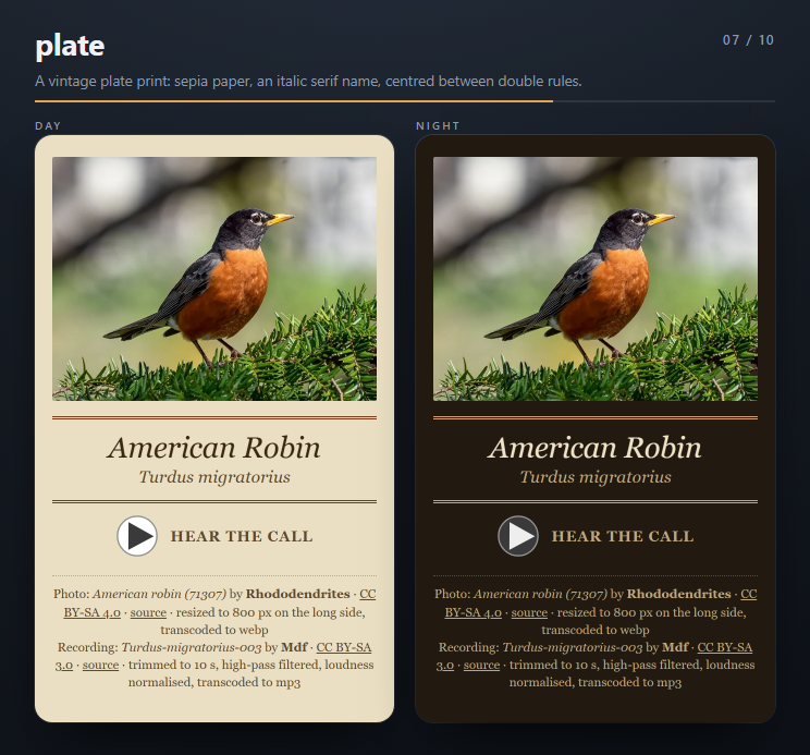 The plate theme