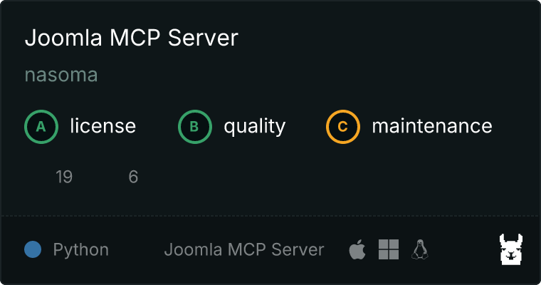 Joomla Server MCP server
