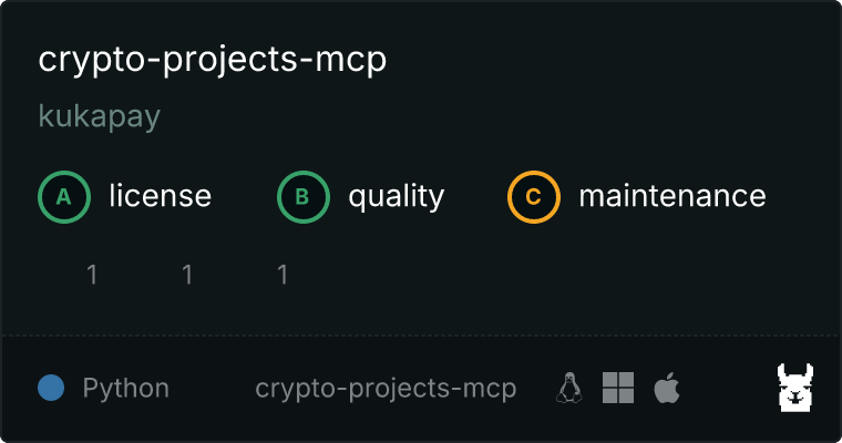 crypto-projects-mcp MCP server