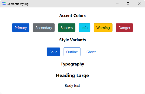 bootstack semantic styling example