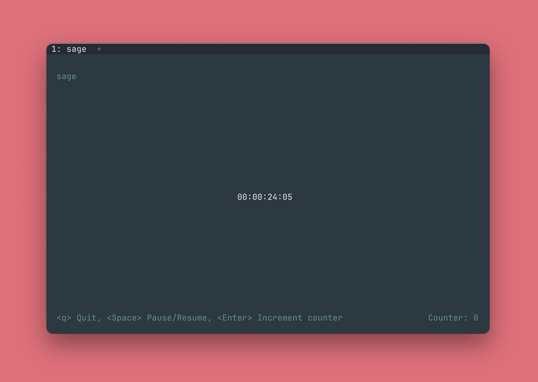 Sage stopwatch