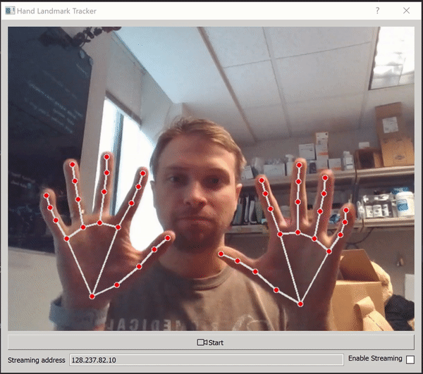 Hand tracking demo