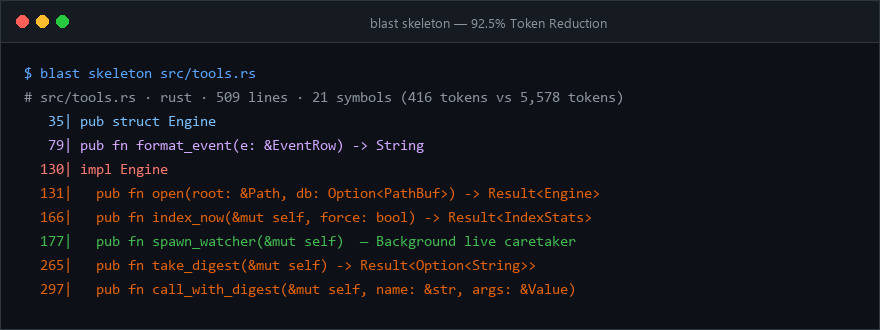 BlastCode Skeleton Demo
