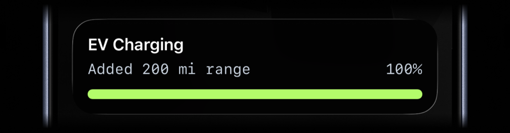 Progress end example