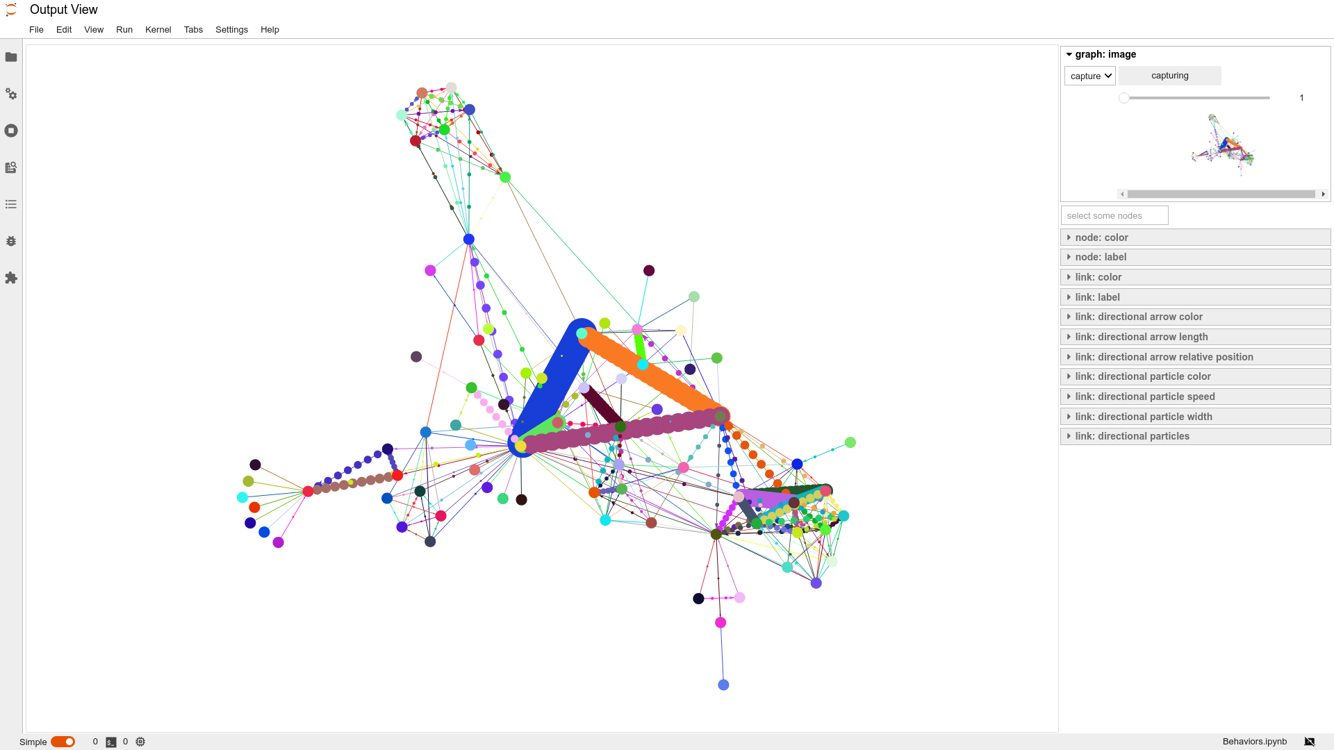 a screenshot of capturing animated 2D graphs