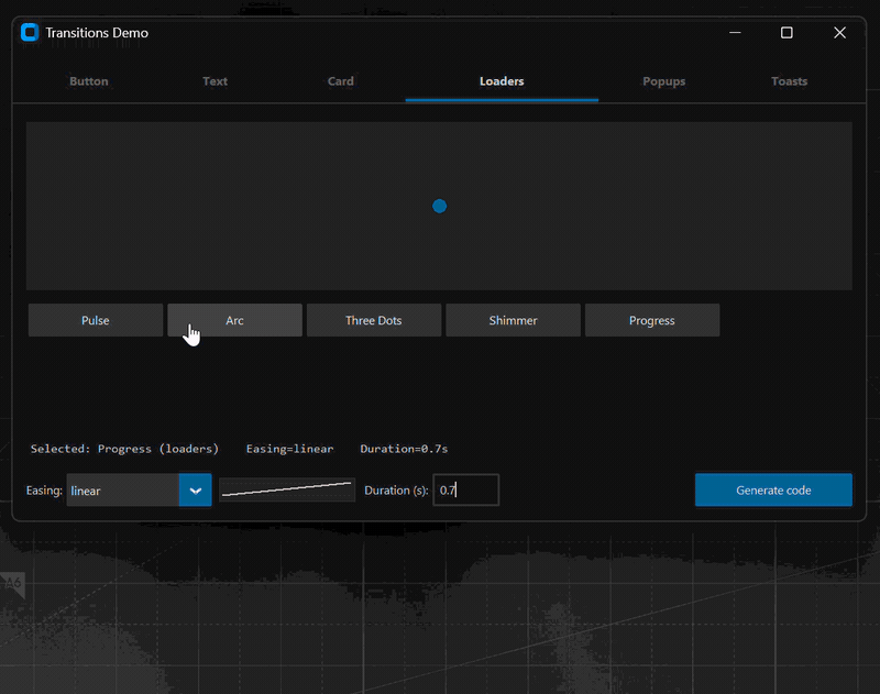 Loading indicators