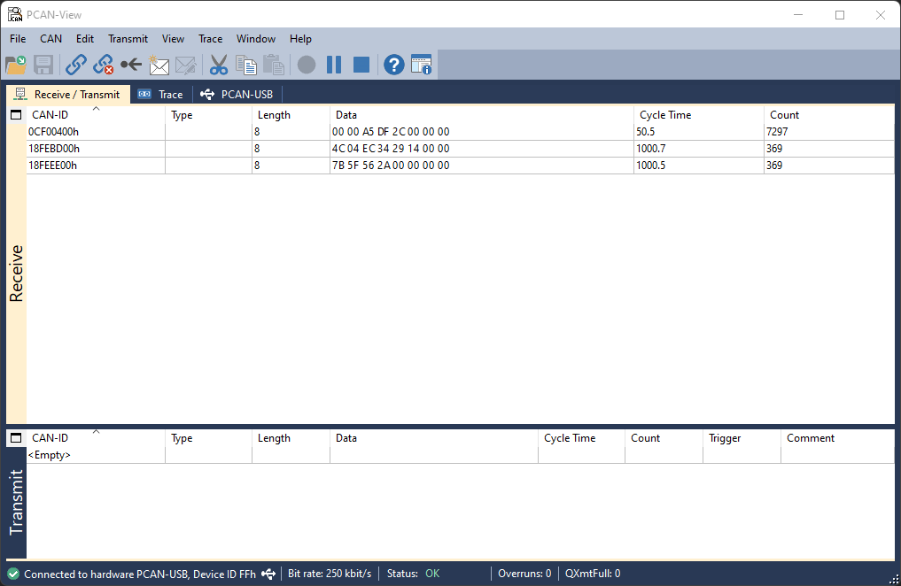 PCAN-View demo screenshot