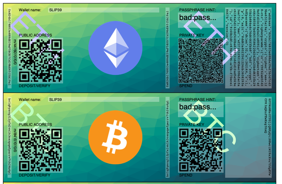 Encrypted Paper Wallets PDF