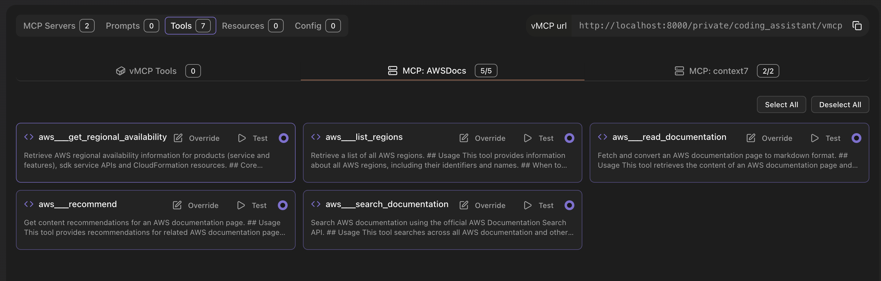 Filter and Edit Tools in vMCP
