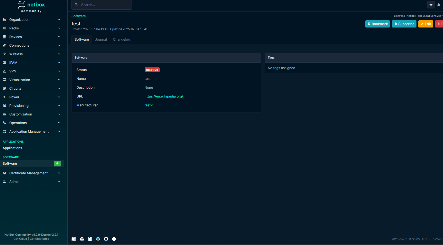 Software Details