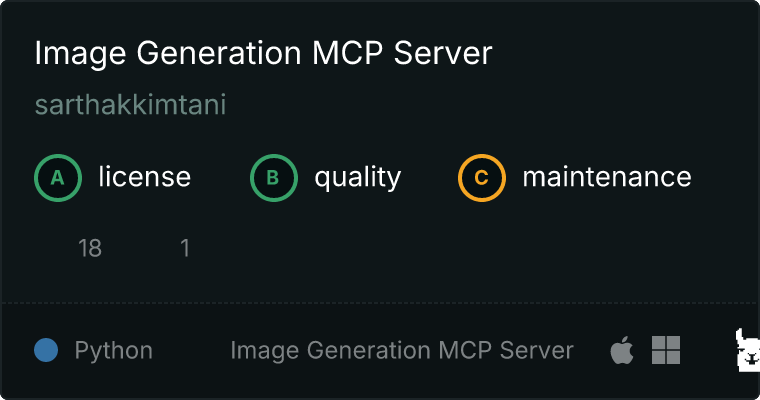 Image Generation Server MCP server