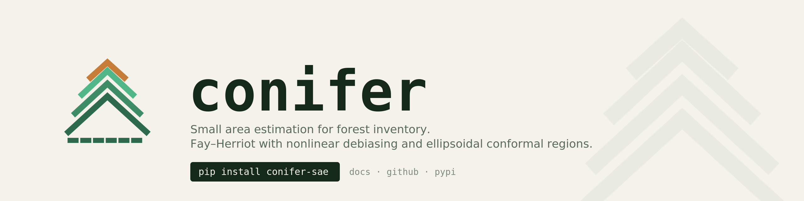 CONIFER — compositional, design-aware small-area estimation of forest diameter distributions