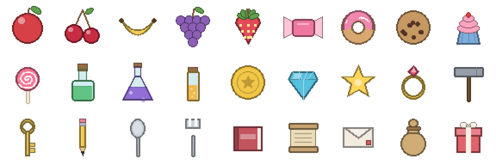 Object grammar: 7 families, 27 forms