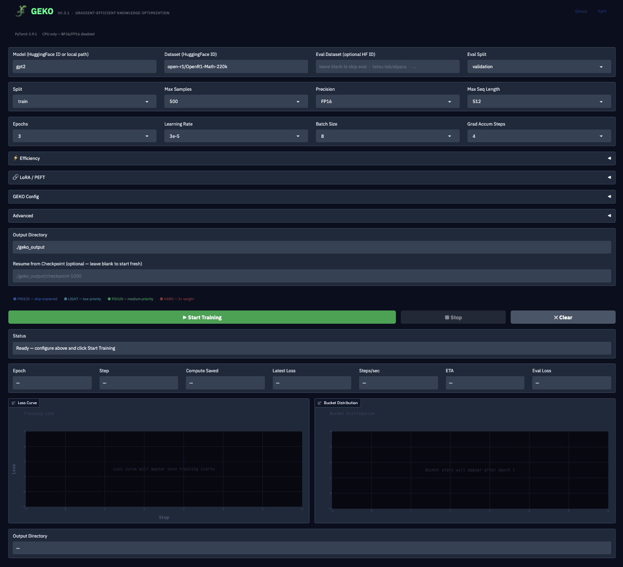 GEKO Web App