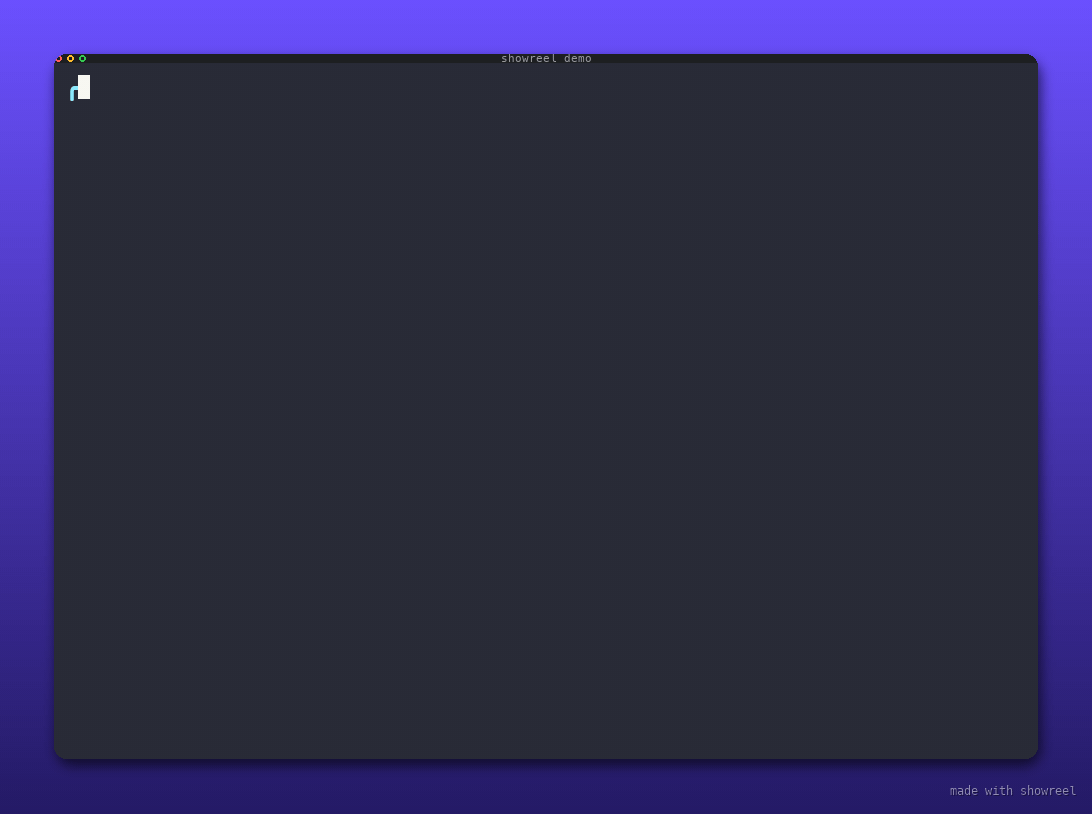 The same deploy session rendered as a GIF with window chrome, gradient margin and rounded corners