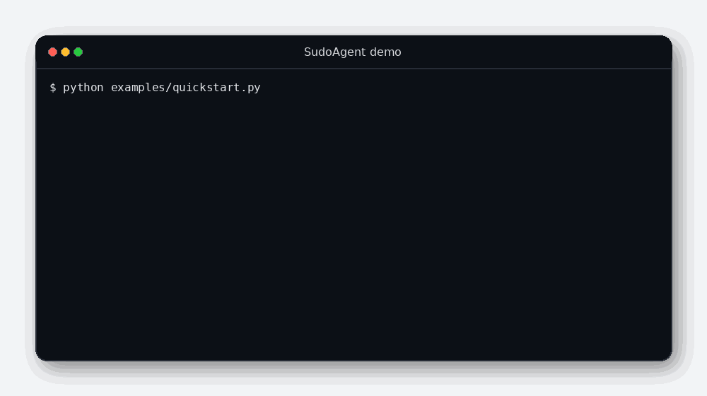 SudoAgent Demo
