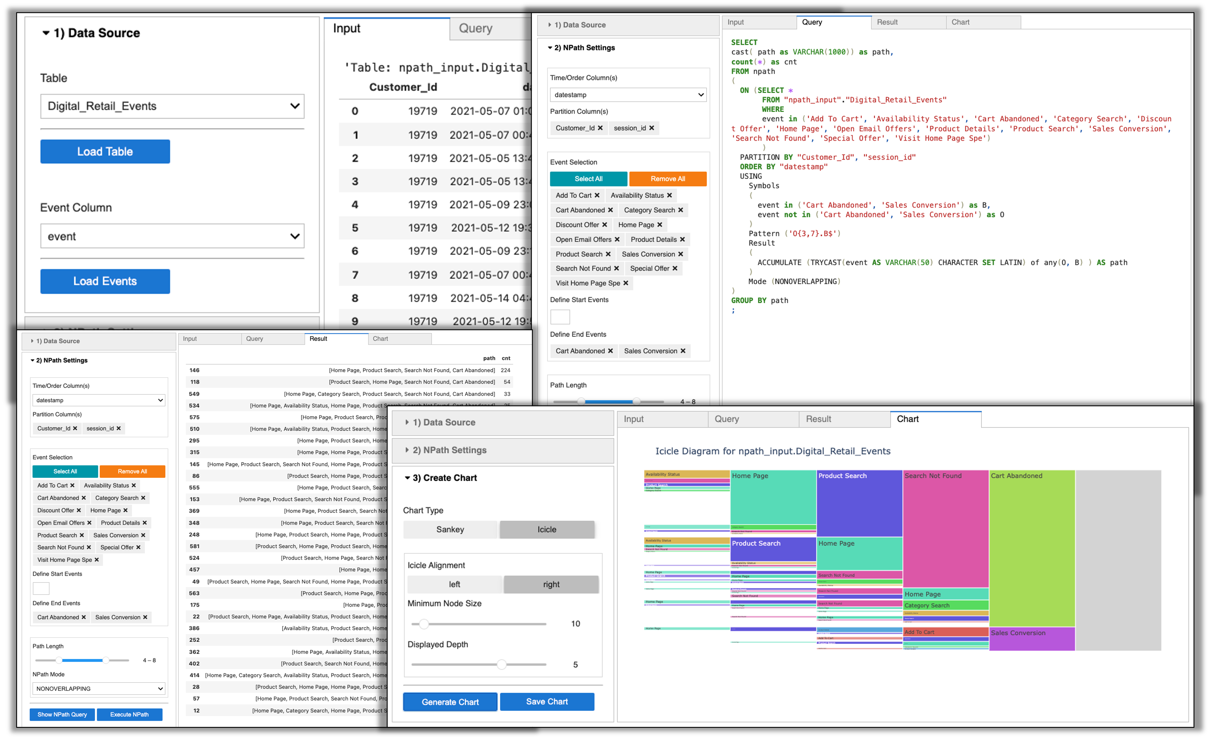 NPath Widget Demo