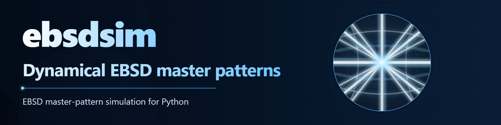 ebsdsim — dynamical EBSD master patterns