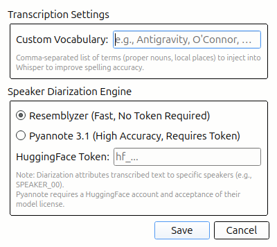 Lore Settings