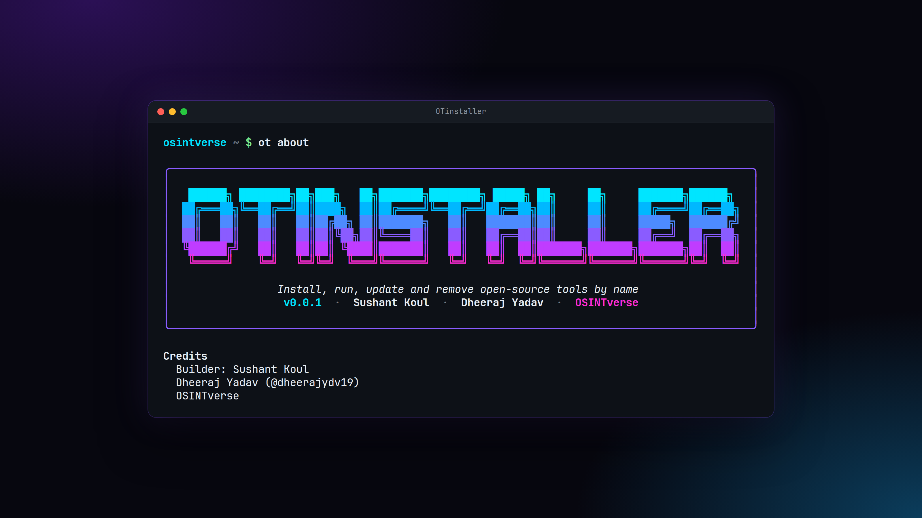 OTinstaller banner