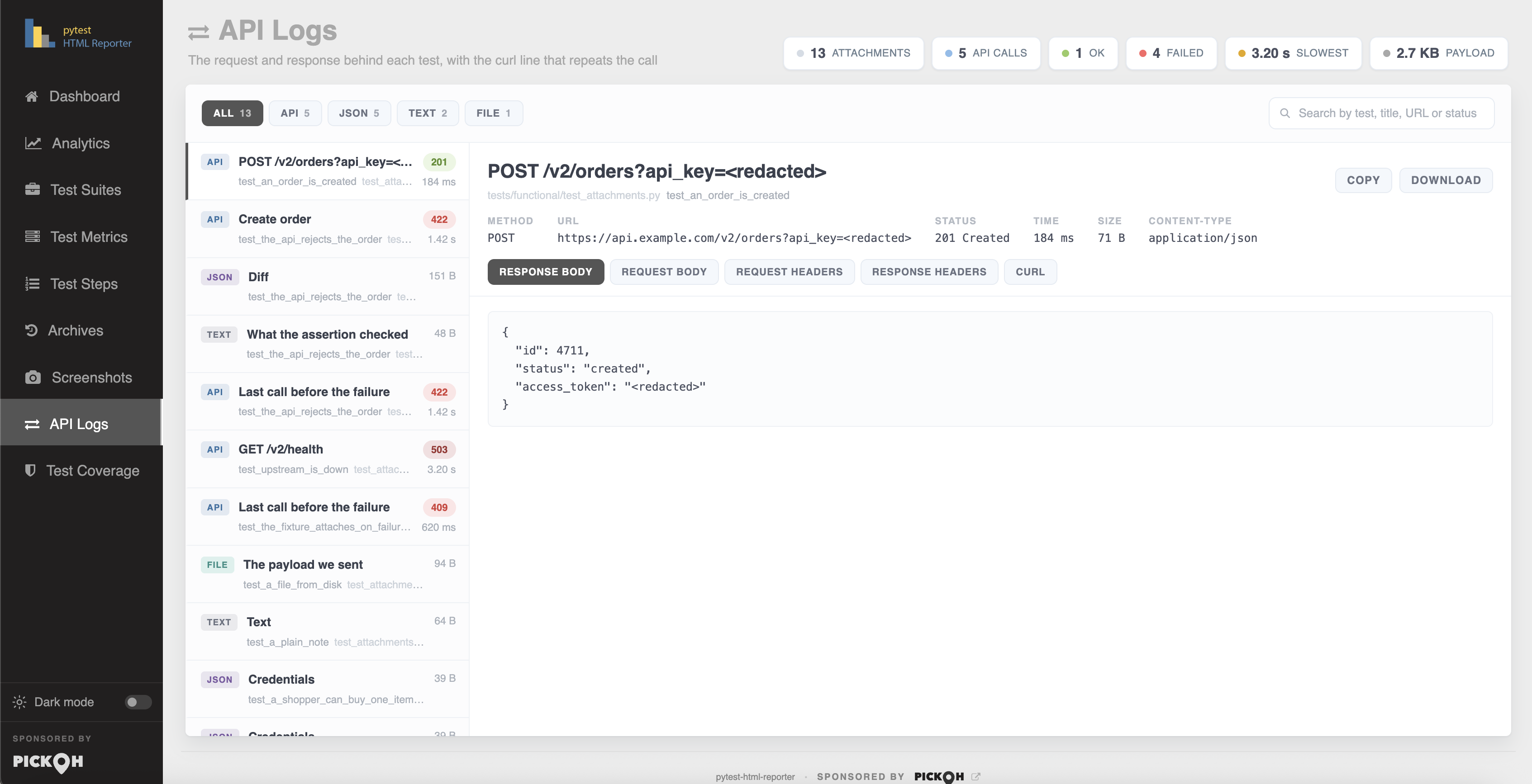 API Logs