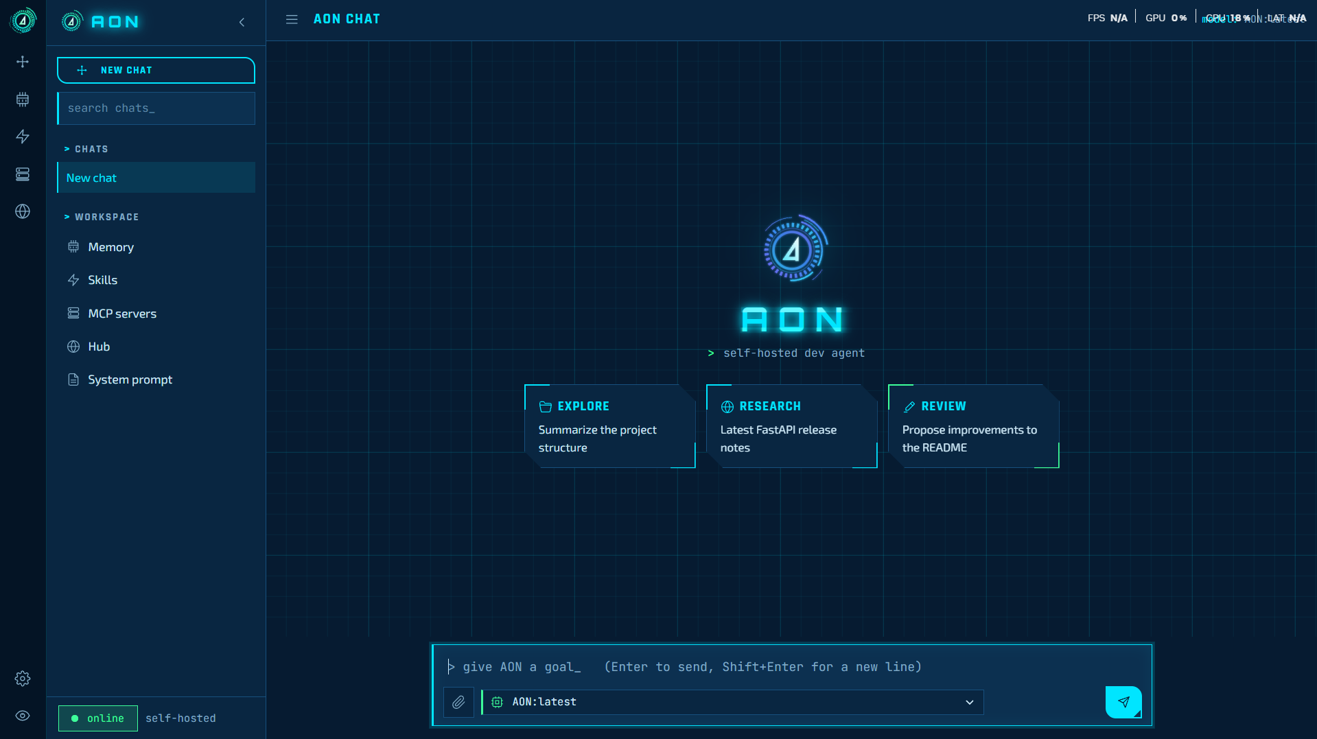 AON chat UI