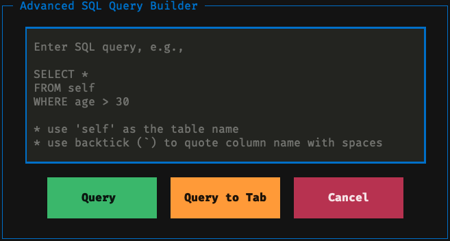 SQL Interface
