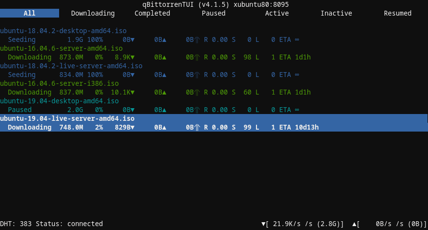 qbittorrentui screensho 2t