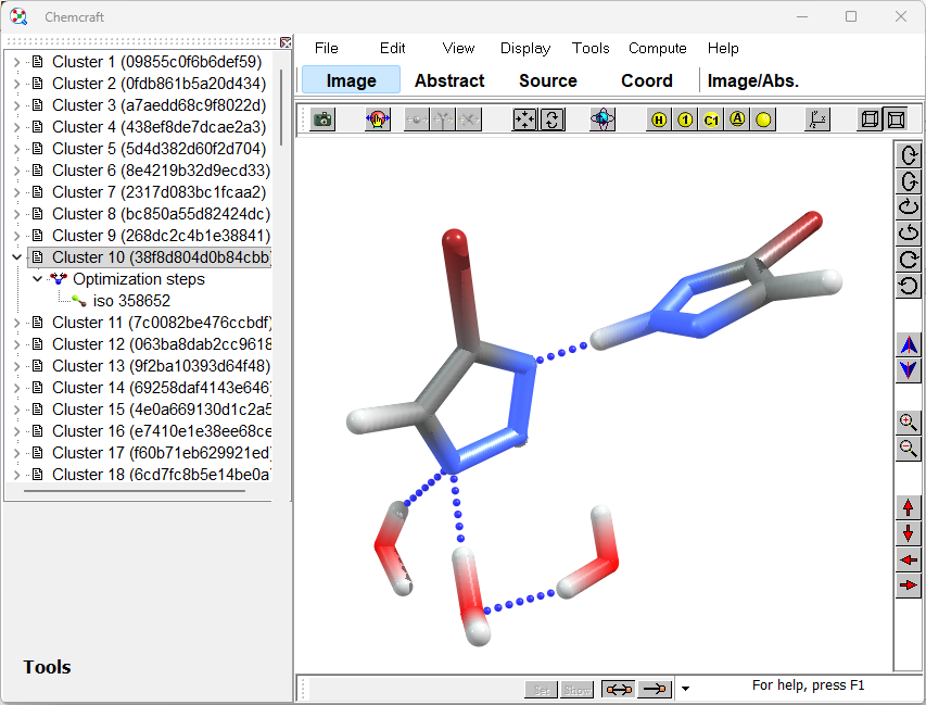 Chemcraft visualization demo