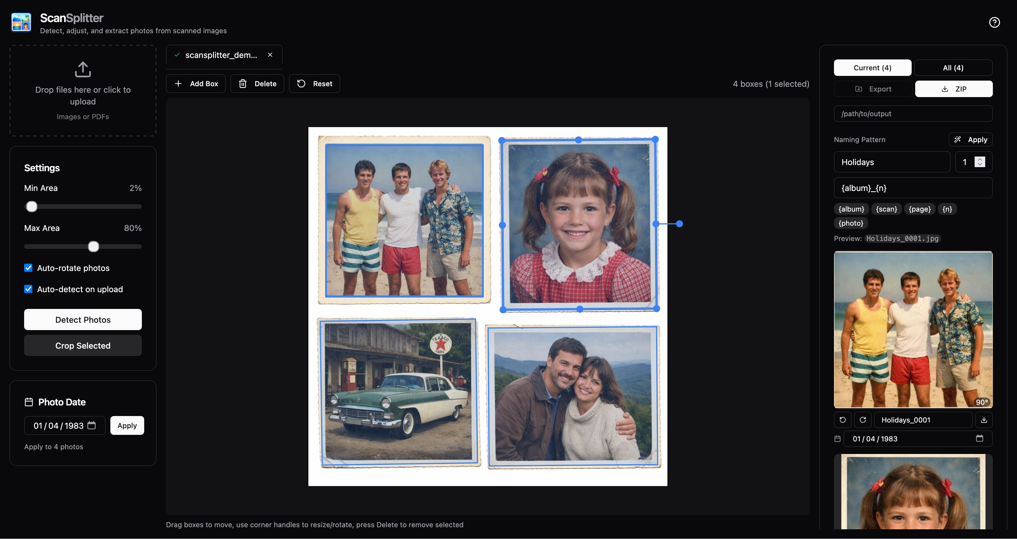 ScanSplitter Screenshot
