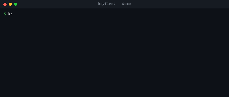 keyfleet demo: check finds a lost key still registered, lost prints the ordered de-registration checklist