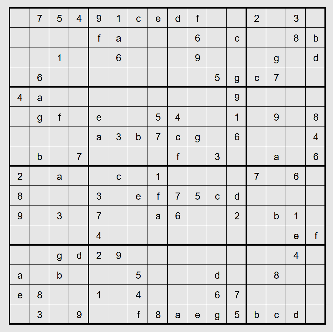Sudoku unsolved
