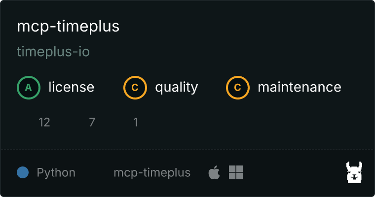 mcp-timeplus MCP server