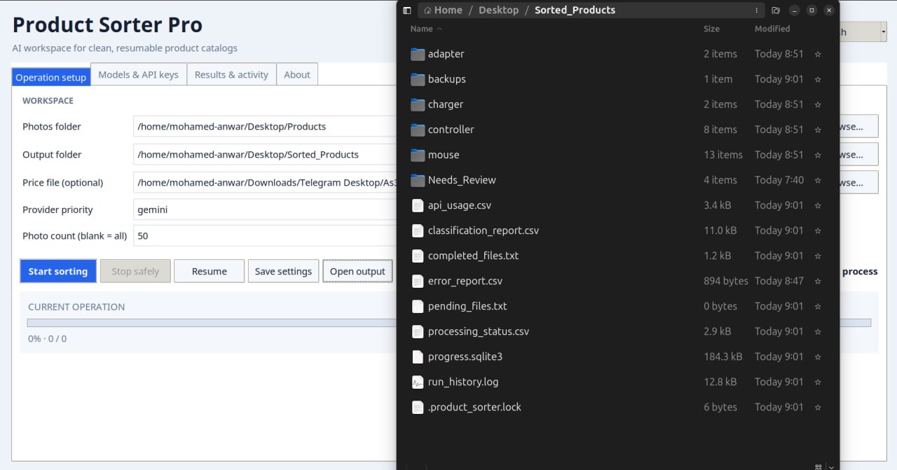 Generated output folder