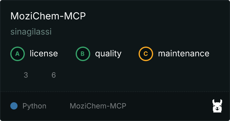 MoziChem-MCP MCP server