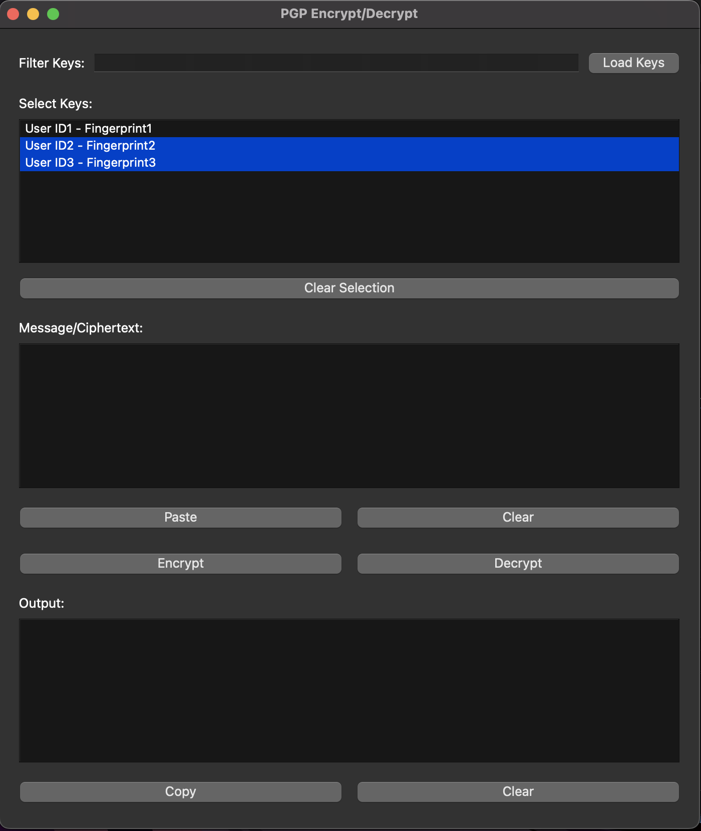 multi-key select