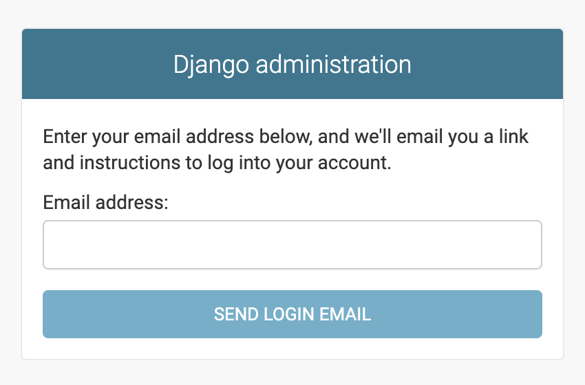 screenshot from a login form