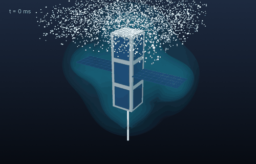 debris on a CubeSat