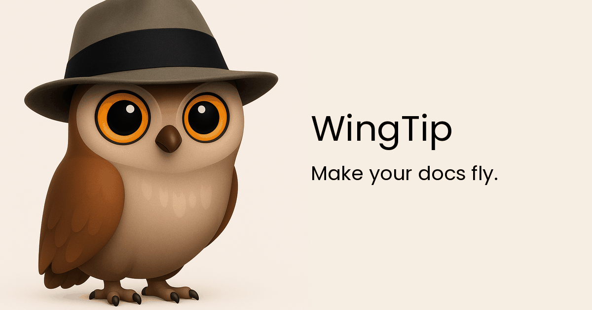 WingTip social card