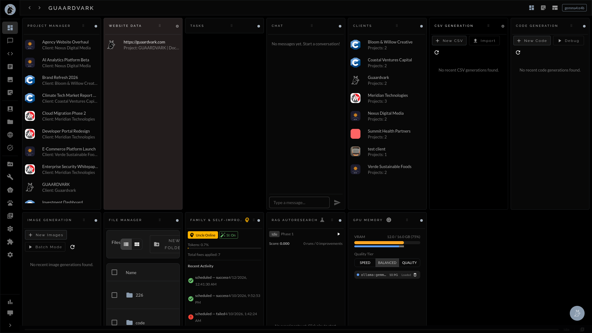 Dashboard