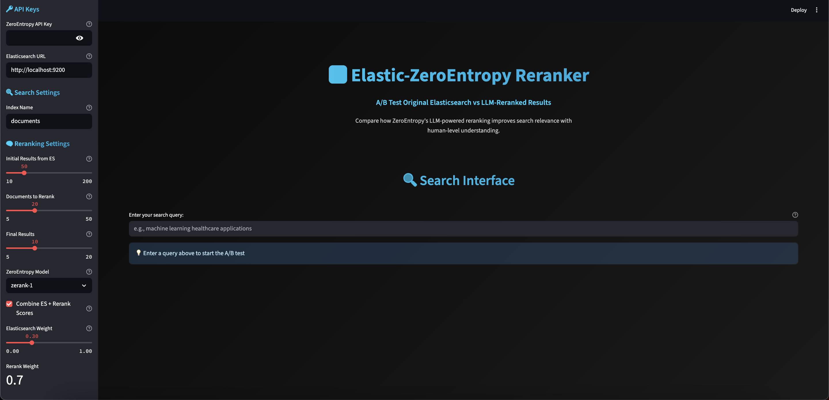 Elastic-ZeroEntropy Demo UI