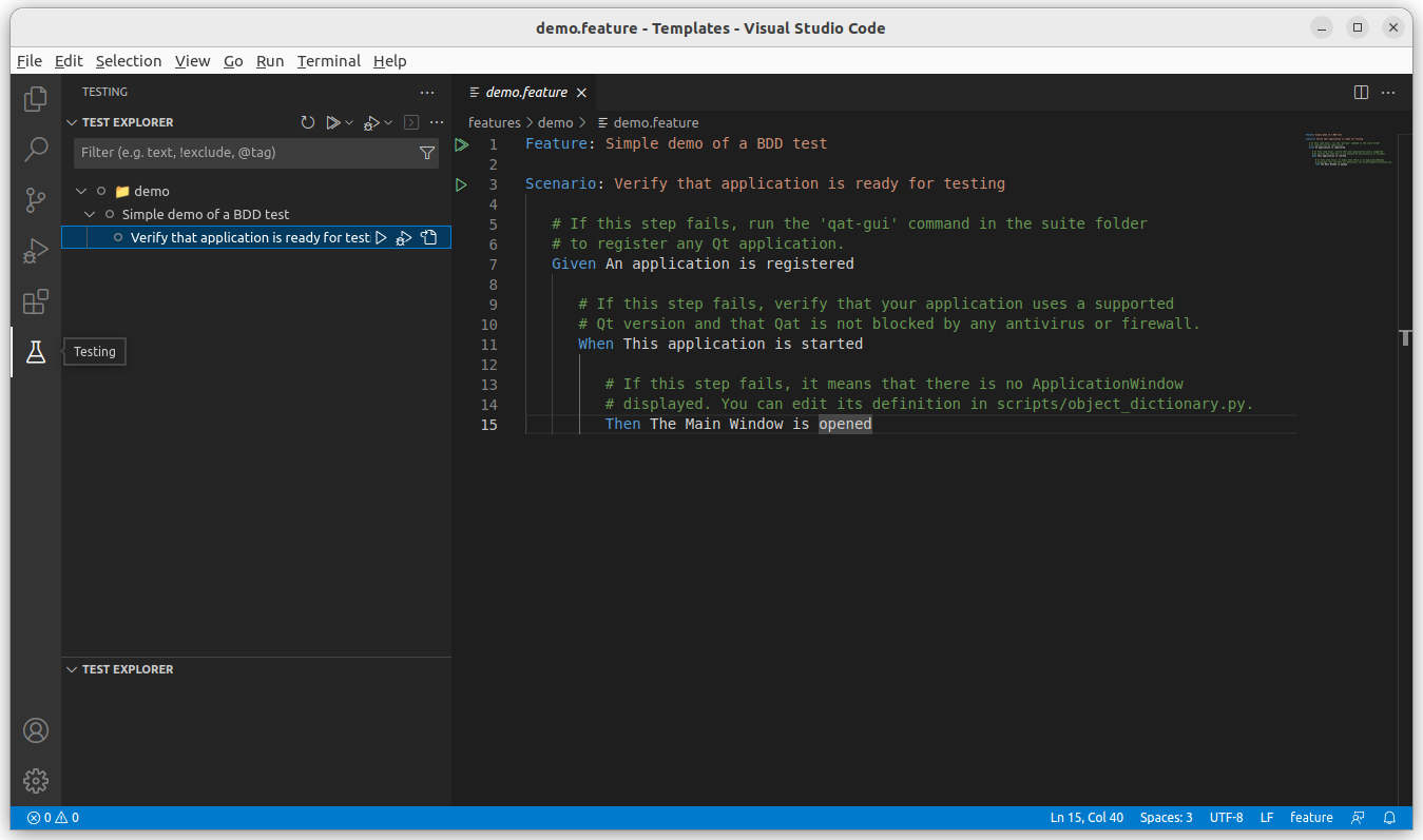 "VSCode BDD demo"