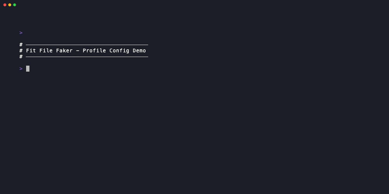 Creating a new profile