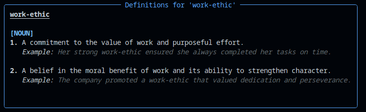 Single word