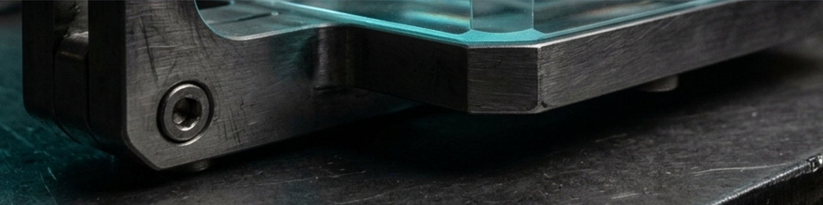 inspeximus — a glowing digital memory layer resting on a robust machined-steel base